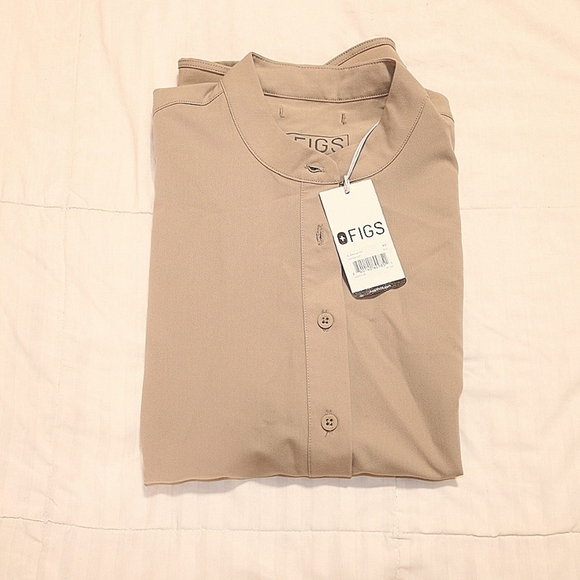 FIGS Manila Top Limited Edition Color Boulder Size XS NWT - Picture 5 of 7